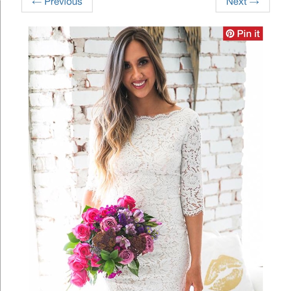 White lace dress